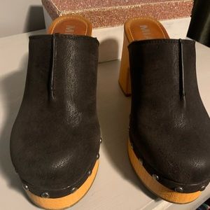 Mia clog / mule in black - worn once